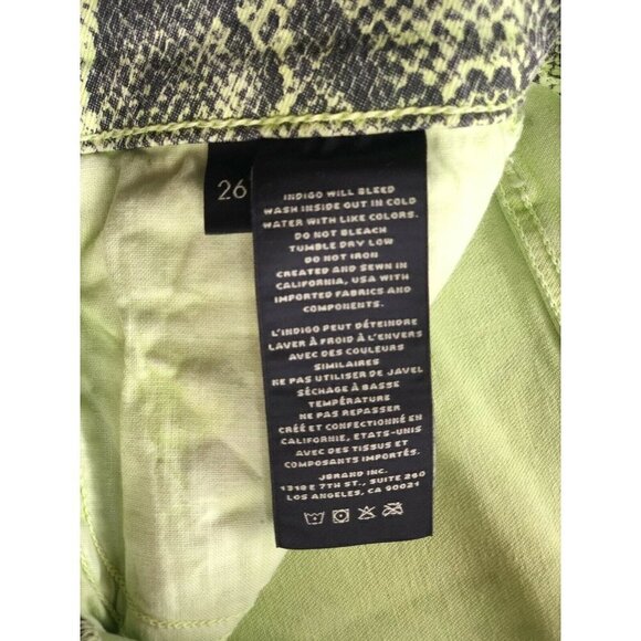 J Brand Denim Lime Boa Selena Mid-rise Cropped Boot JB002361 Jeans Size 26 - Picture 6 of 12